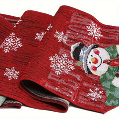 Christmas Table Runner Embroidery Tablecloth Decoration