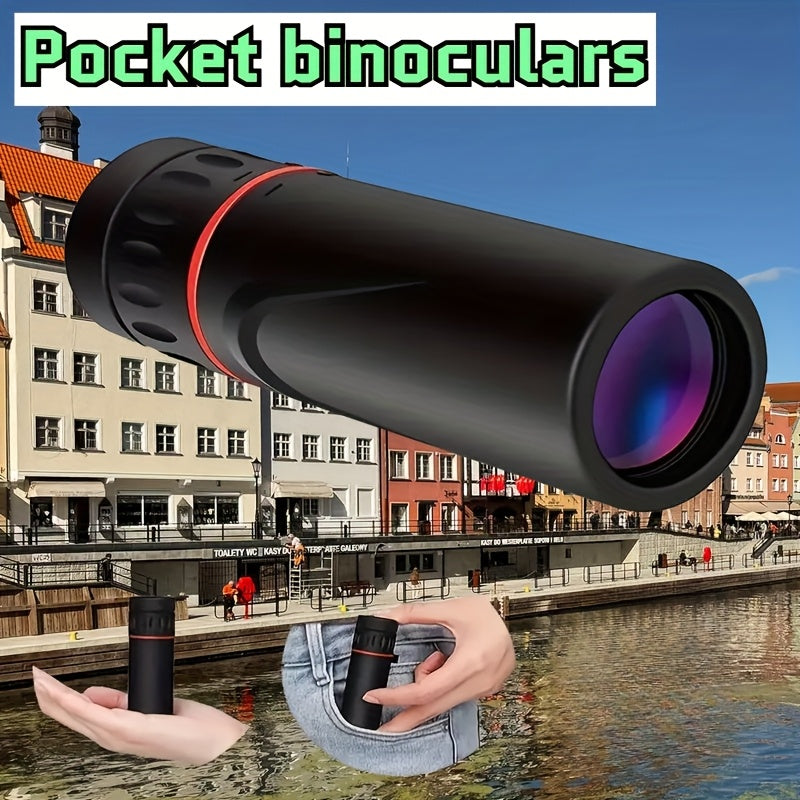 Pocket Monocular 10X Magnification Single Tube Telescope for Travel Concerts