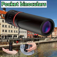 Pocket Monocular 10X Magnification Single Tube Telescope for Travel Concerts