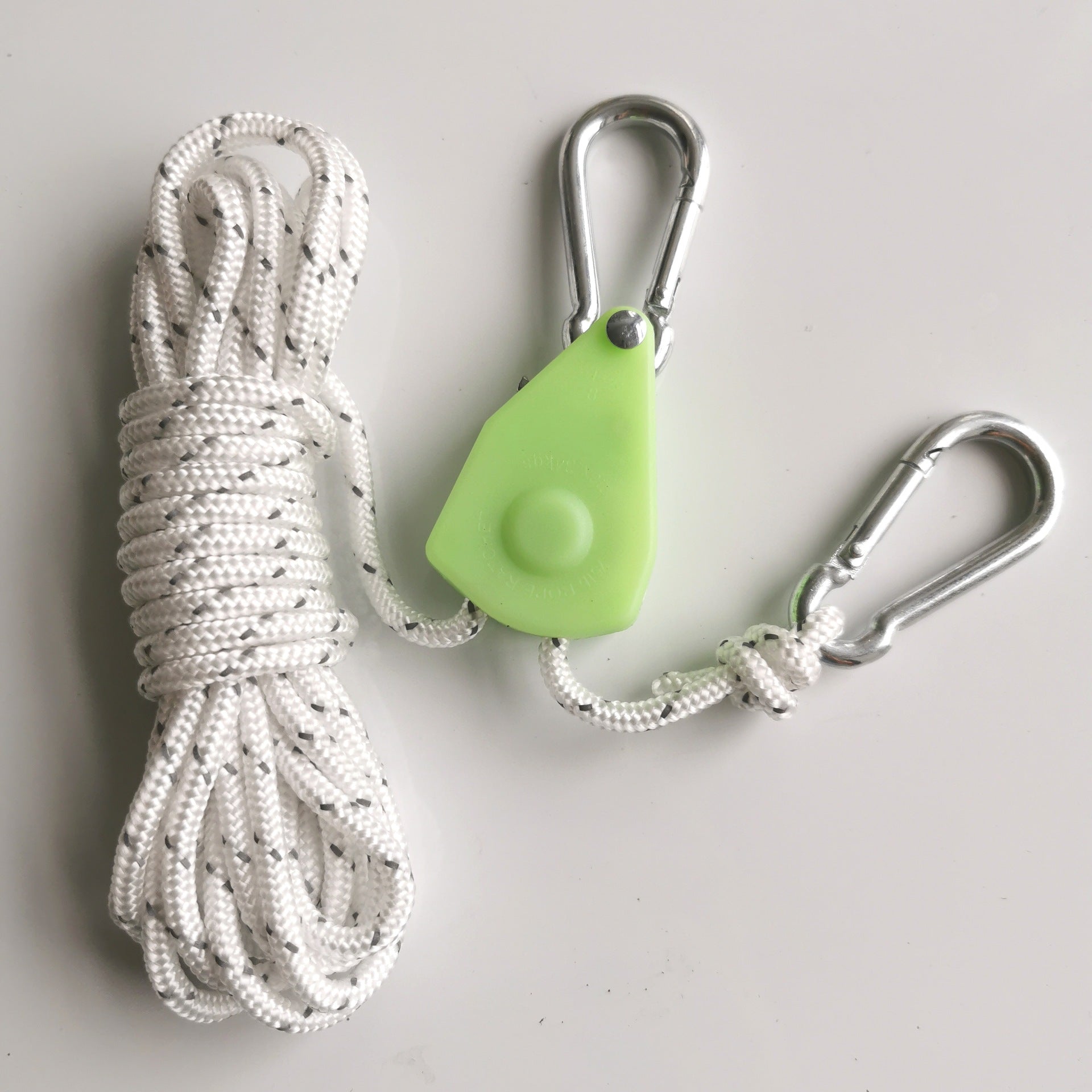 Camping Pulley Adjuster Luminous Rope Buckle Canopy Windproof Rope