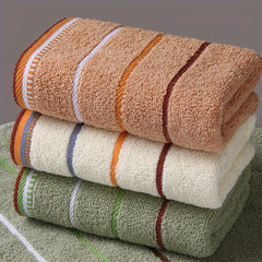 Striped Pattern Hand Towel Soft Skin-Friendly Absorbent Towel