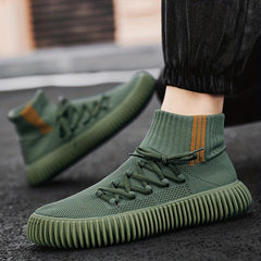 Men's Knit Slip-On Casual Shoes Lightweight Breathable Sock Shoes