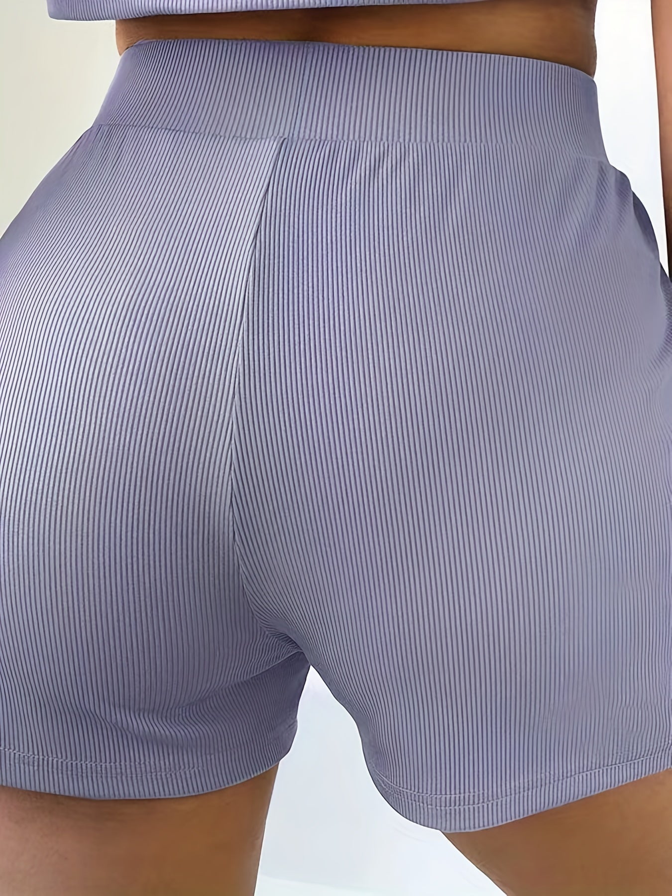 Solid Drawstring Shorts Casual Shorts For Spring & Summer Women's Clothing