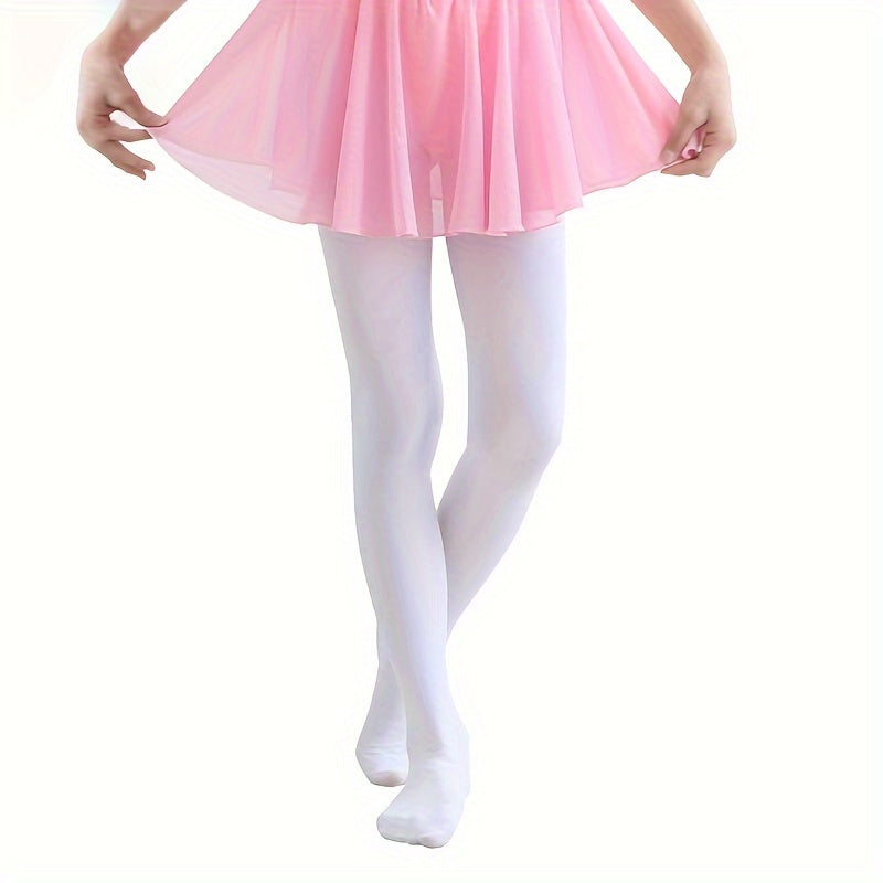 3 Pairs Girl's Ballet Dance Socks Breathable Knitted Pantyhose Kid's Stockings