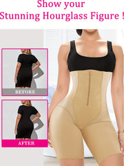 High Waist Zipper Shaping Shorts Tummy Control Butt Lifting