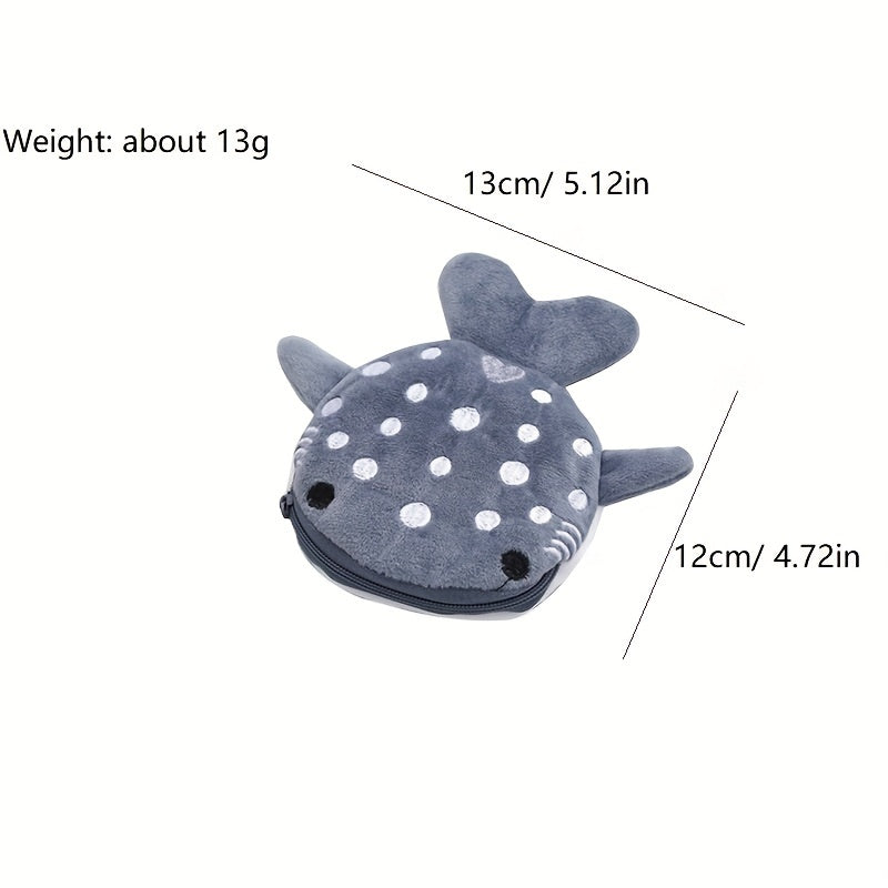 Boy Shark Coin Purse Mini Bag Cartoon Pendant Coin Bag For Kids