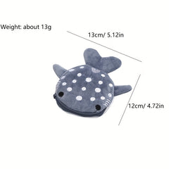 Boy Shark Coin Purse Mini Bag Cartoon Pendant Coin Bag For Kids