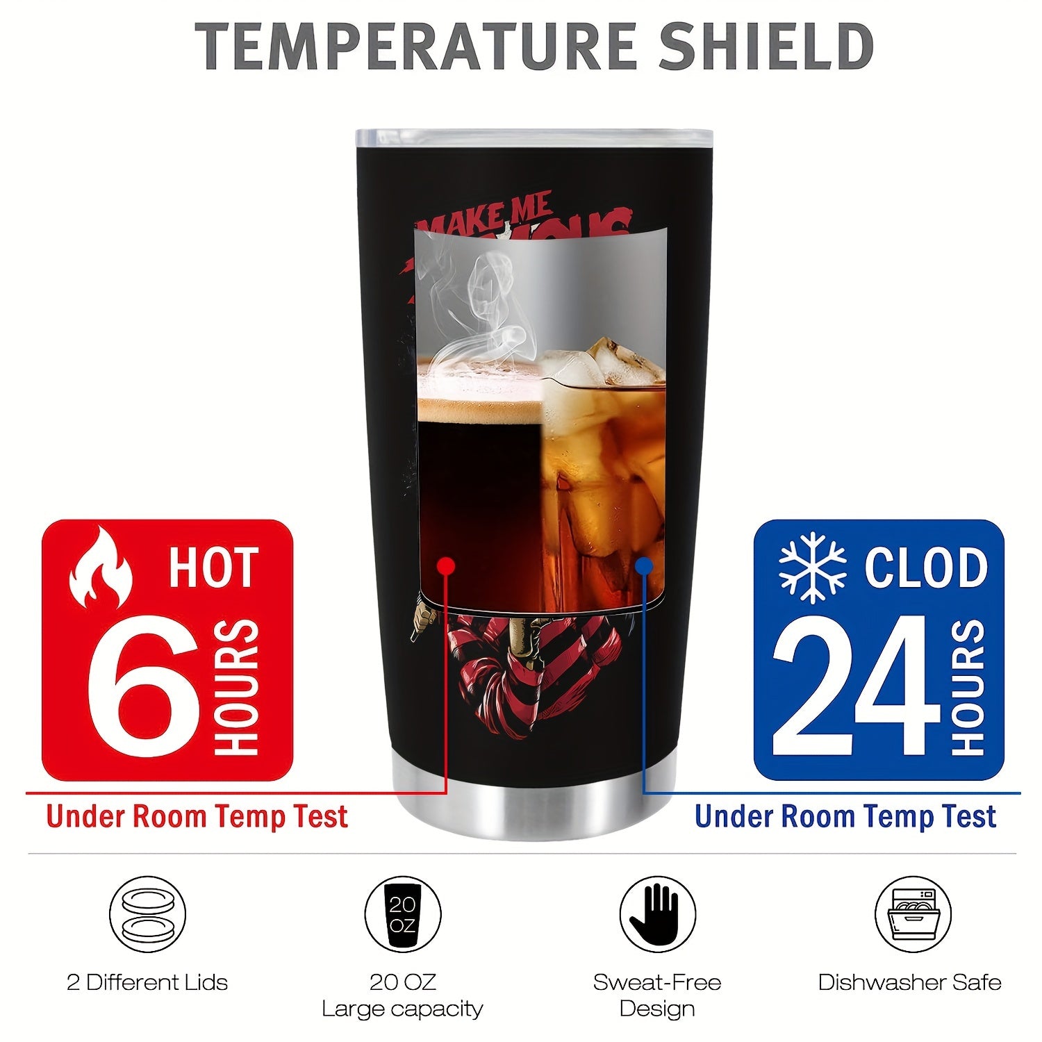 Halloween Stainless Steel Tumbler 20oz Insulated Travel Mug