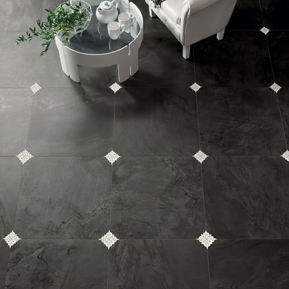 Moroccan Printed Ceramic Tiles Self-adhesive Waterproof 58.9