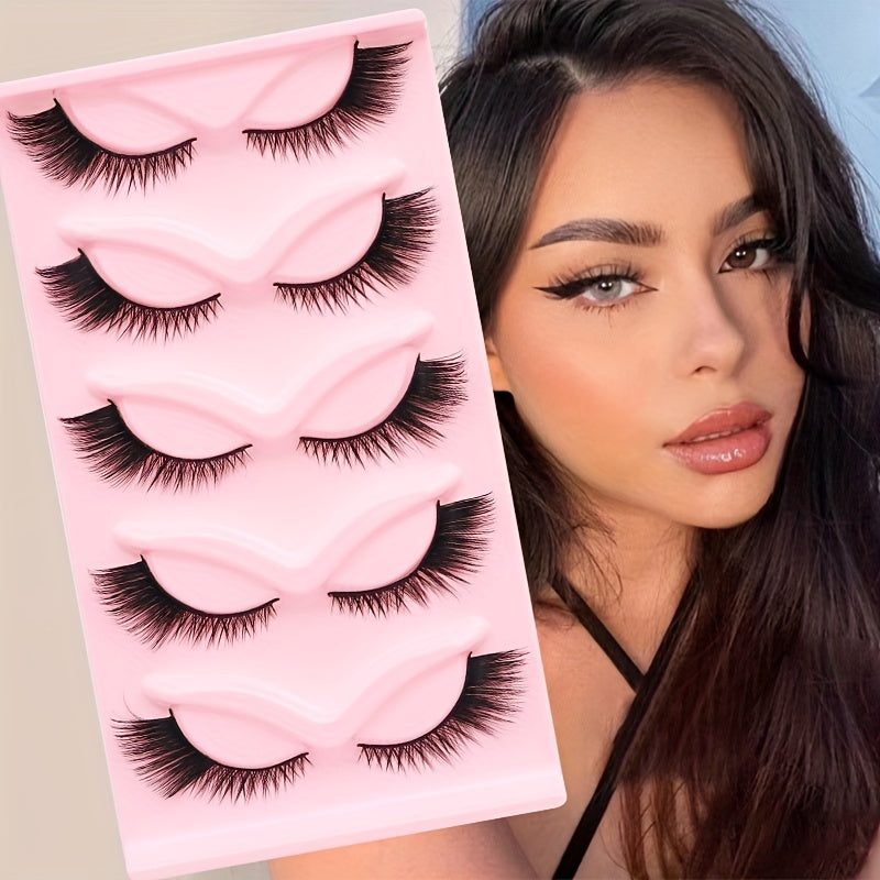 Cat Eye False Eyelashes Fox Eye Series Natural Thick Fluffy Lashes