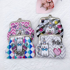 Cat Pattern Coin Purse Bag Birthday Gift