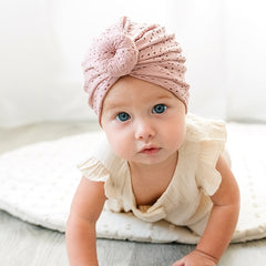Baby Girls Casual Hollow Out Cap Thin Breathable Twisted Cap