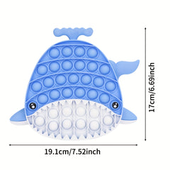 Whale Bubble Press Puzzle Toy Fidget Toy Push Bubble Toy Party Game Decoration G