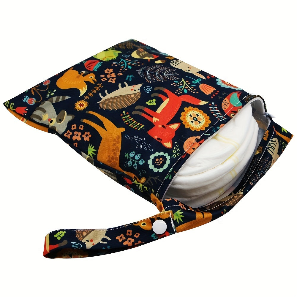 Adorable Animals Print Reusable Wet Bag Keep Your Bag & Convenient