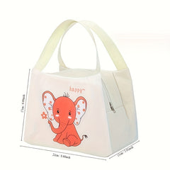 Cartoon Tote Bento Bag Thermal Insulated Lunch Bag Portable Picnic Bag