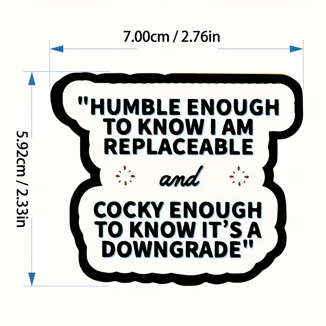 Funny Workplace Stickers Replaceable & Cocky Waterproof Decals