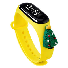 Boys Casual Cartoon Figure LED Watch Adjustable Silicone Strap