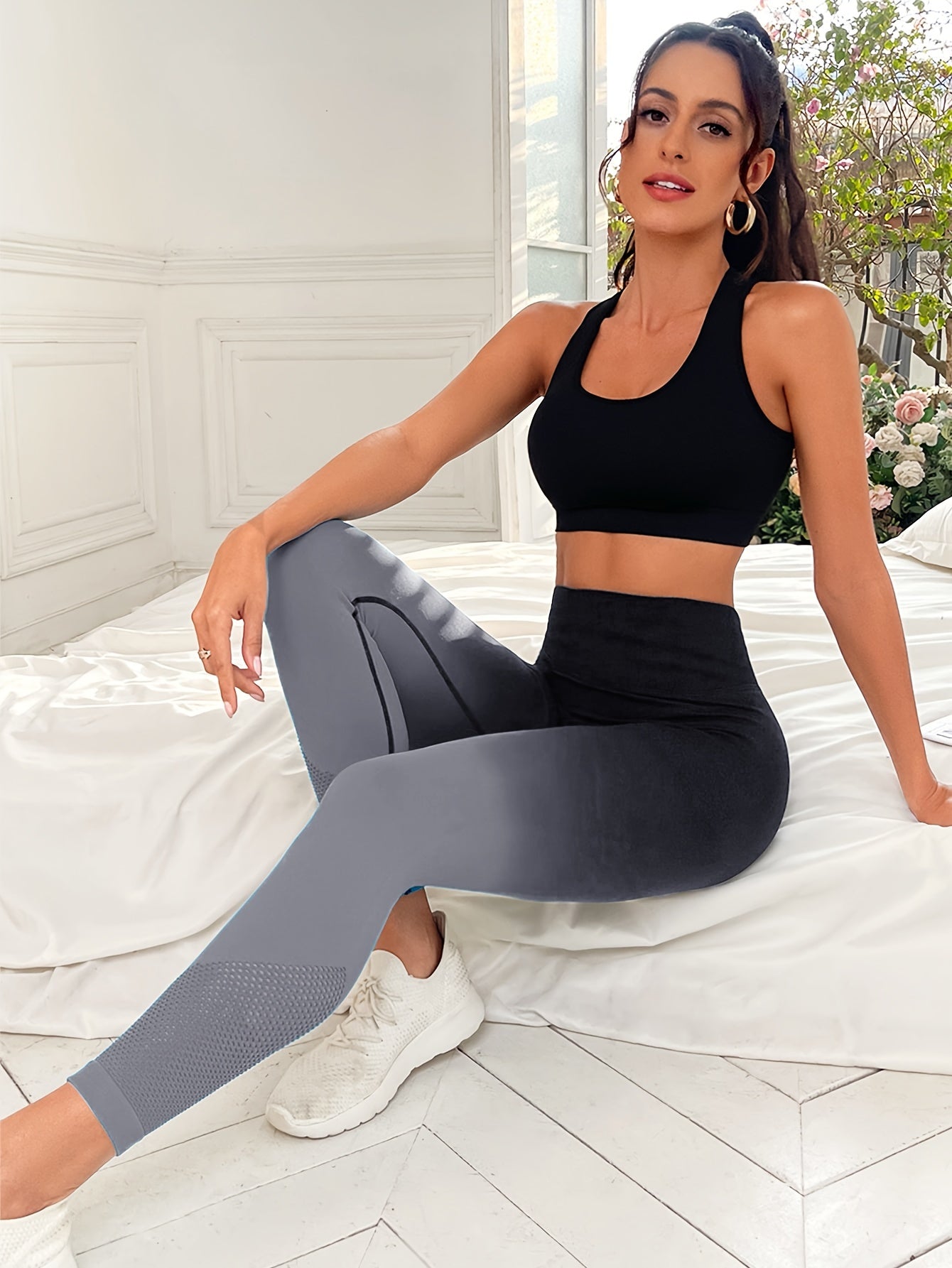 Sexy Ombre Yoga Leggings High Elastic Hip Lifting Workout Pants