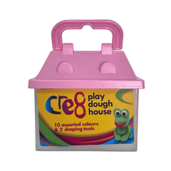 Pink Play Dough House Set for Kids with Accessories