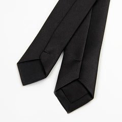 Skinny Solid Shirt Decoration Tie for Graduation, School Uniforms