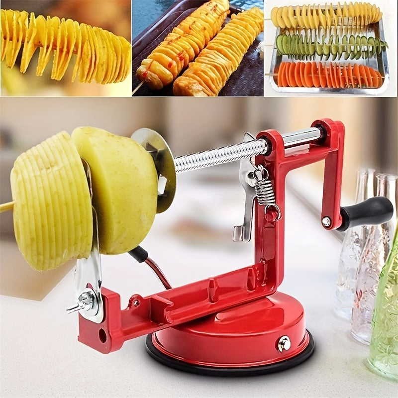 Manual Peeler Hand Cranked Potato Slicer Fruit Twisted Potato Slicer