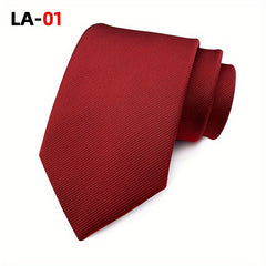 Satin Solid Men's Tie Soft Business Casual For Suit