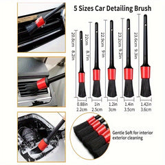 14 pc Cleaning Brush Kit Microfiber Towel Auto Detail Tool