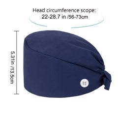 Adjustable Work Cap Nurse Cap Solid Scrub Caps Working Hats Men Women