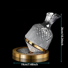 Red Wine Decanter Rotating Wine Dispenser Wine Cooler Ornaments