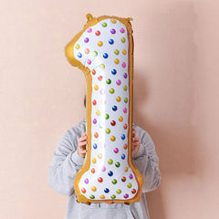 1pc Animal Number Aluminum Balloon Gift