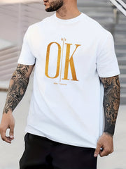 Men's Graphic Crew Neck T-shirt for Summer Casual Comfort