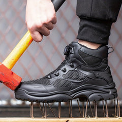 Rotary Buckle Safety Shoes Puncture Proof Work Shoes