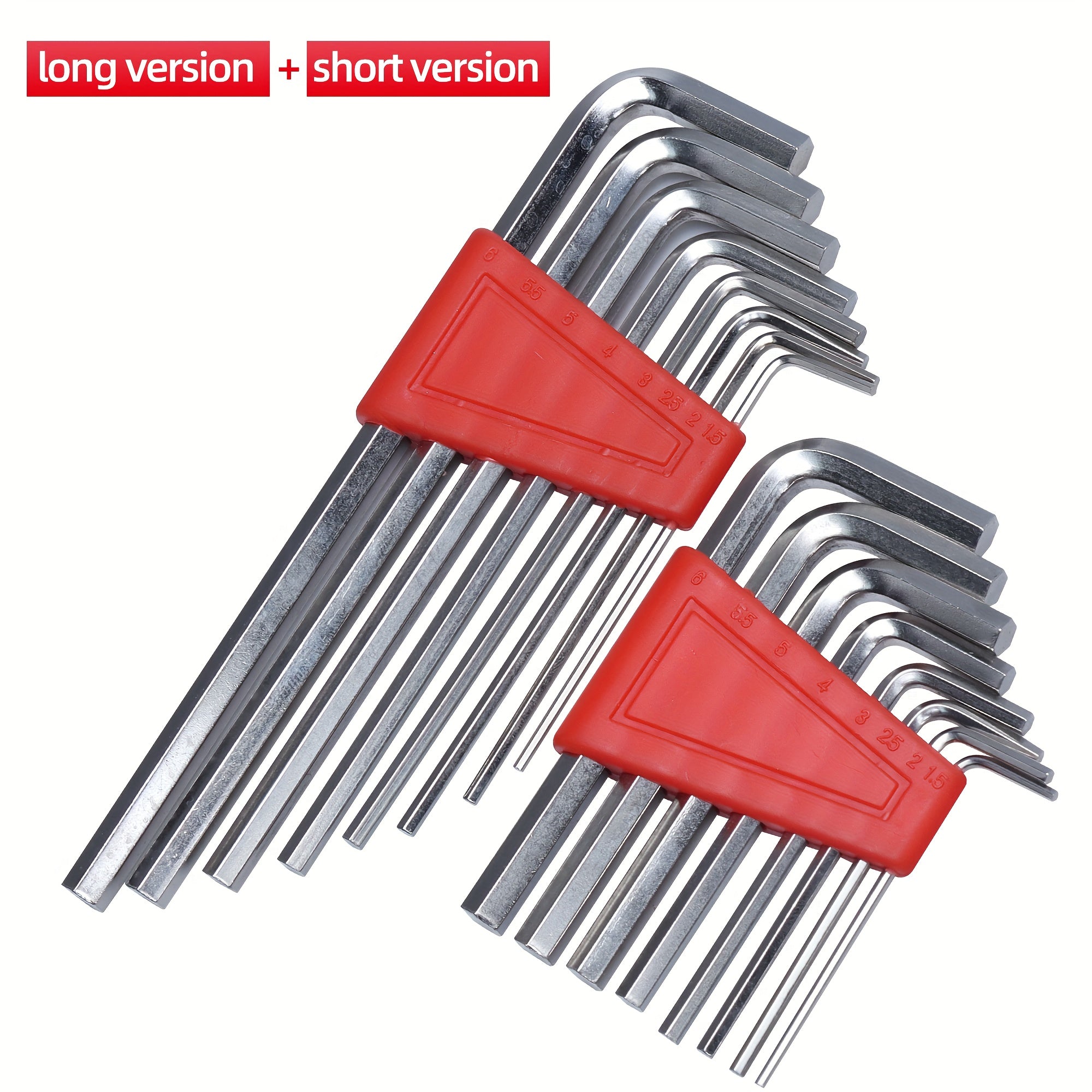 Red Hexagonal Wrench Set Tool for Car Repairing