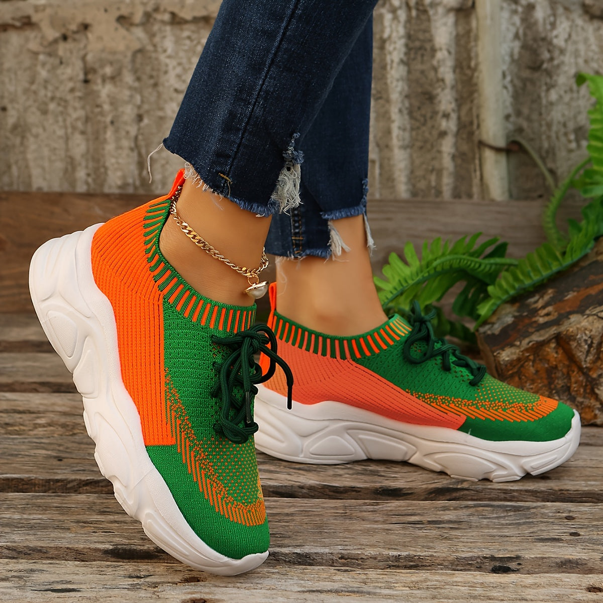 Breathable Running Shoes Thick Sole Sneakers Outdoor Sports Shoes