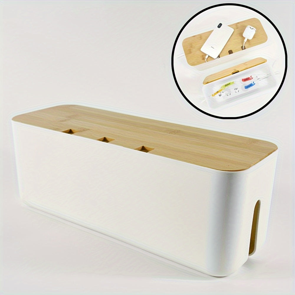 ABS Cable Management Box for Power Strips Extension Cords TV