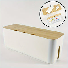 ABS Cable Management Box for Power Strips Extension Cords TV