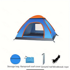 Quick 2 Person Pop Up Tent Fully Automatic Sunshade Rainproof Portable