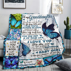 Butterfly Pattern Blanket: Portable Winter Warm Blanket for Home & Outdoor Use