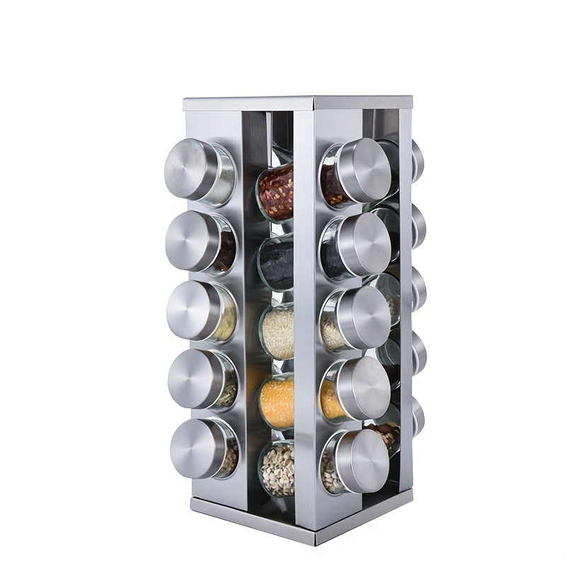 Rotating Spice Rack Organizer for Easy Seasoning Access