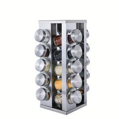 Rotating Spice Rack Organizer for Easy Seasoning Access