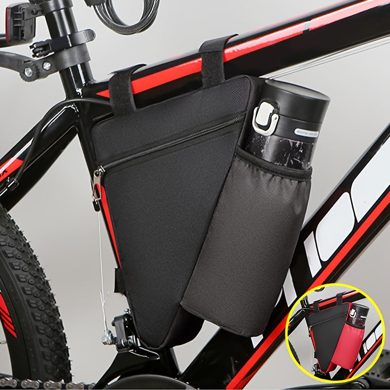 Waterproof Bicycle Storage Bag Front Tube Frame Holder