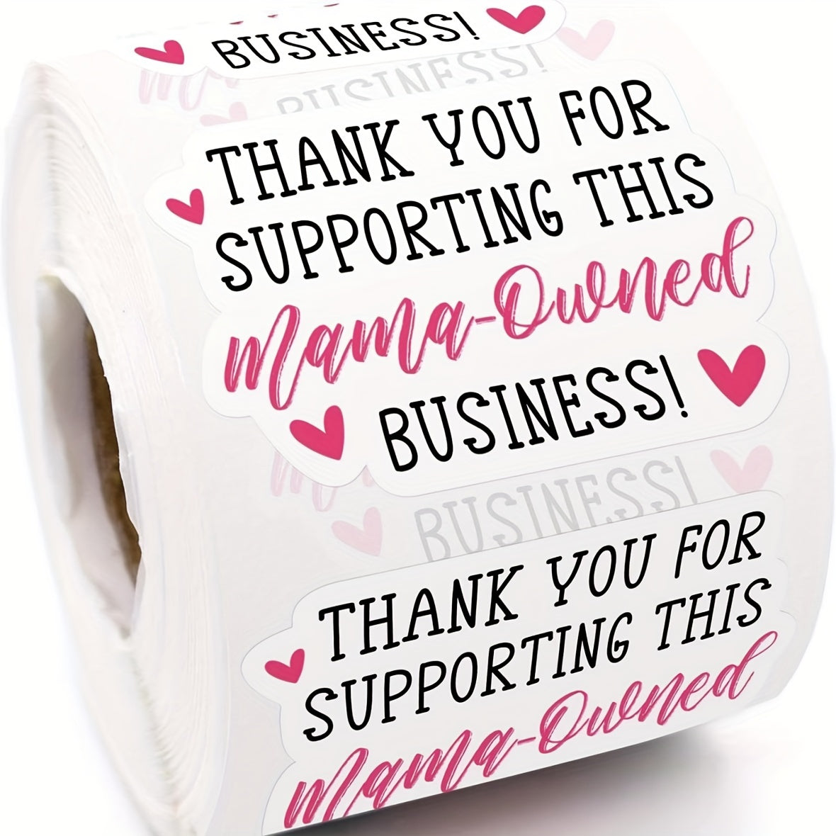 500pcs Thank You Stickers for Small Businesses Packaging