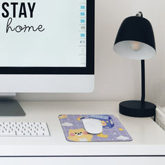 Bear Mouse Pad Square Waterproof Non Slip Rubber Base Mouse Pads