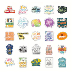 50pcs Inspirational Words Stickers Motivational Quote Vinyl Stickers