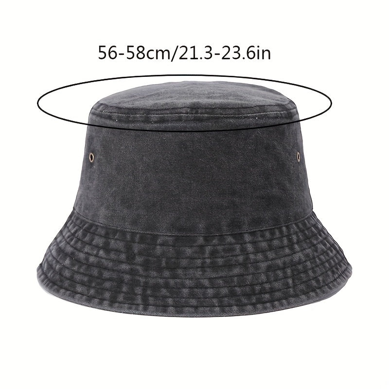 Solid Washed Bucket Hat