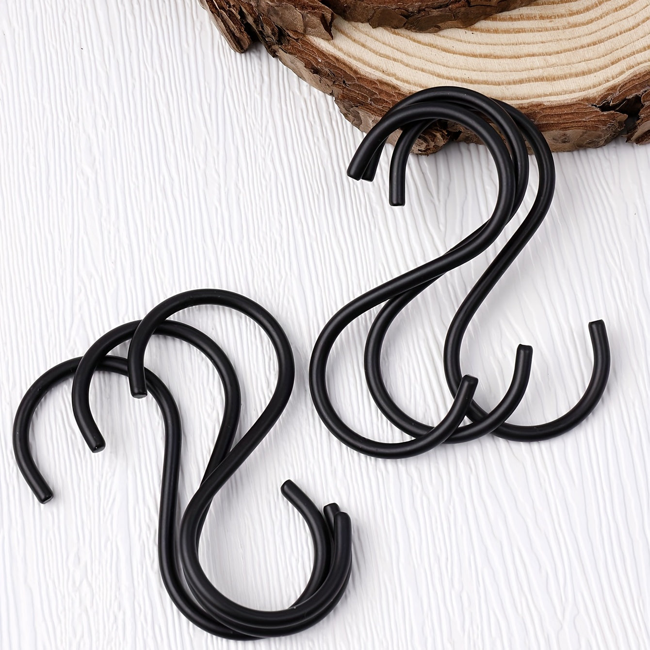 6Pcs S Hooks Heavy Duty Non Slip Metal Hanger Hooks