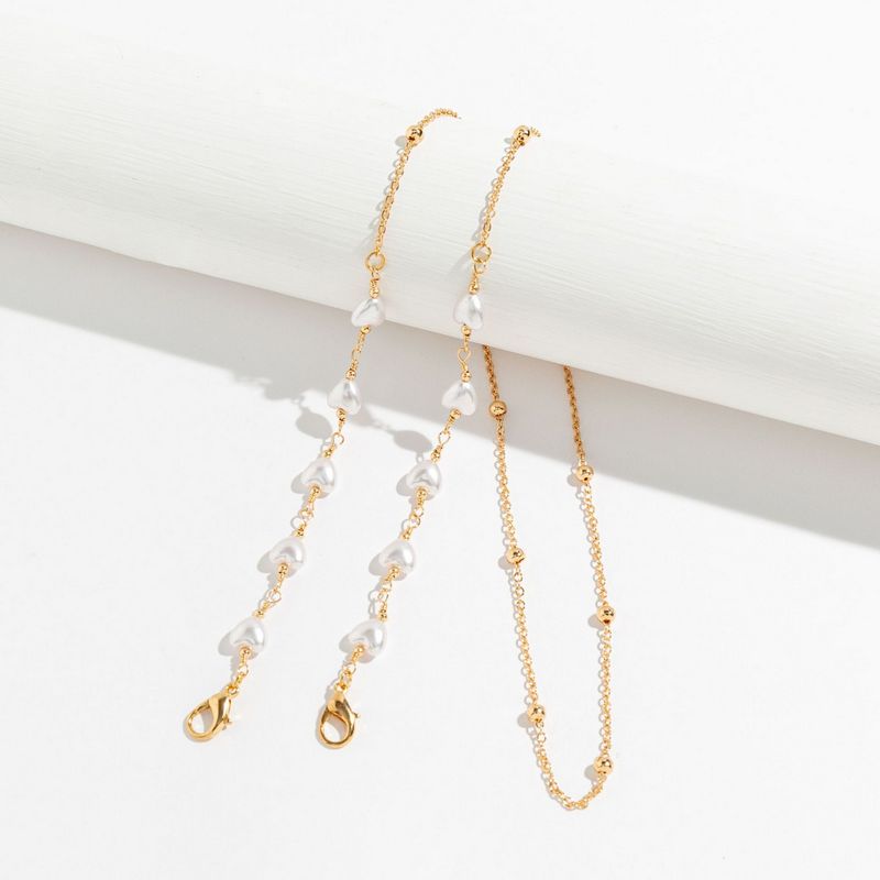 Beaded Glasses Chain Pearl Mask Chain Glasses Holder Necklace
