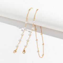Beaded Glasses Chain Pearl Mask Chain Glasses Holder Necklace