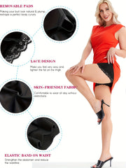 Lace Trim Shaping Panties Tummy Control Butt Lifting Women's Underwear