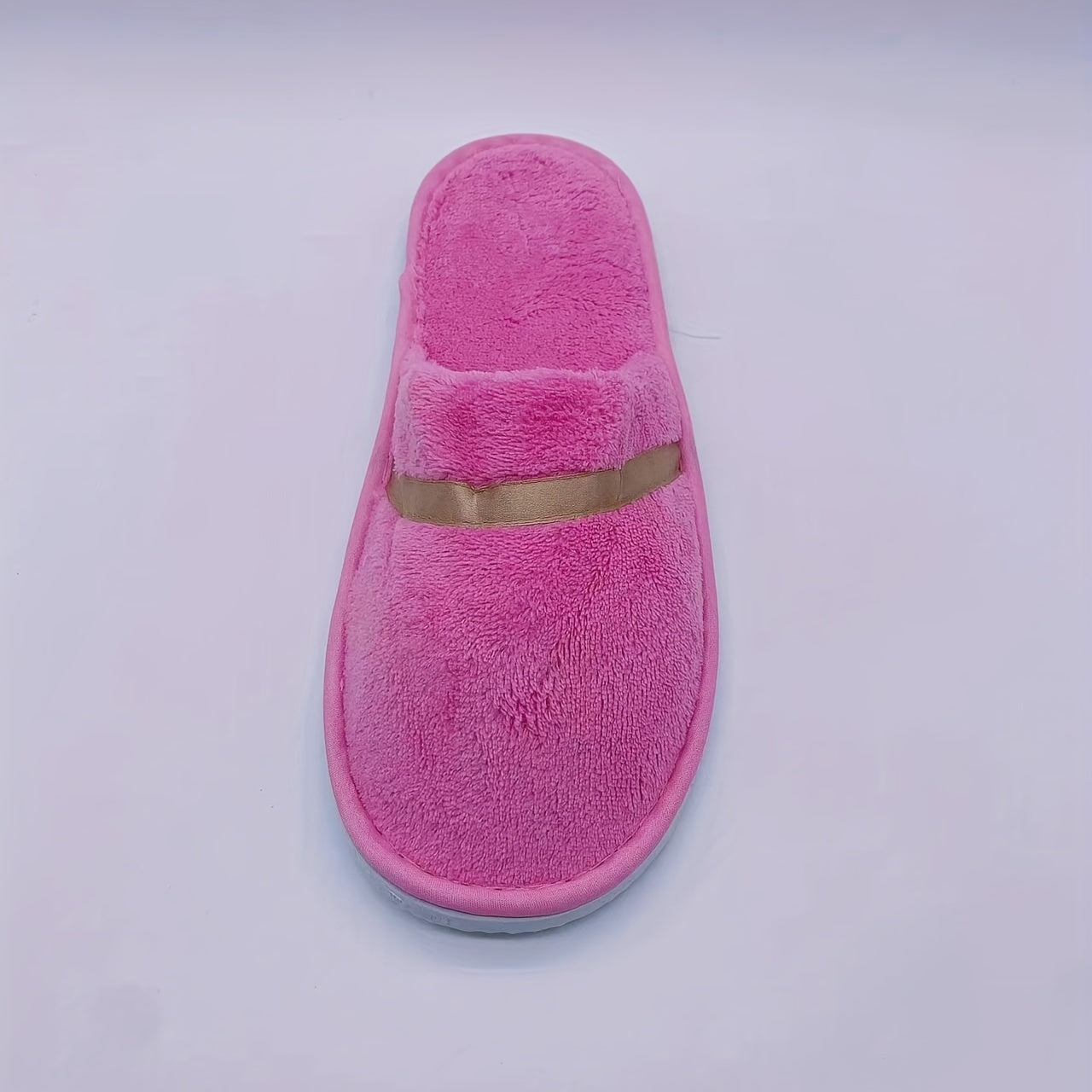 Men's Plush Disposable Spa Slippers Eco friendly Non Slip Home House Shoes